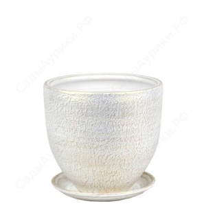 Горшок Текстура бутон бел/жемч.20см 4л купить