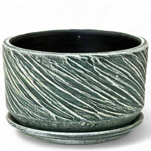 Горшок Безе изумруд плошка 2.8л 21см купить