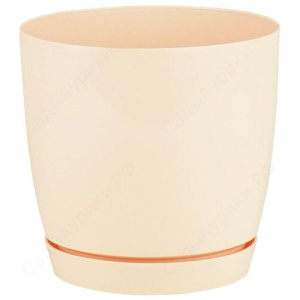 Кашпо Тоскана круг. 2.2л 15см нюдовый купить