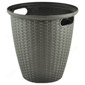 Горшок Ротанг 20л (горький шоколад) купить