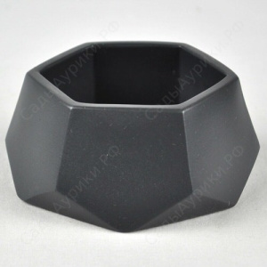 Кашпо Техно 0.22л св. антрацит купить