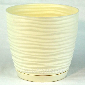 Кашпо Сахара петит 1,65л крем 3020-001 купить