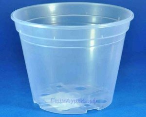 Кашпо дренажное 14/10,5см (прозр.) купить