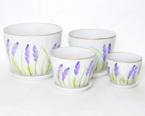 Милан роспись Лаванда комплект 4 из 4-х 4.8л РС534 купить