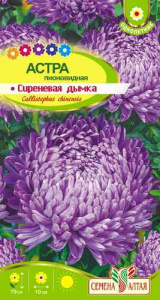 Астра Сиреневая Дымка пионовидная купить