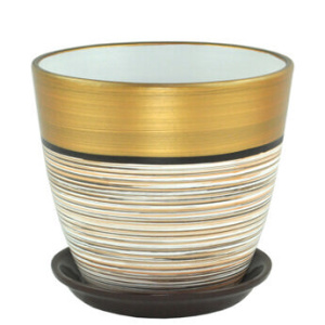 Горшок Роспись бутон бруно 3 из 4-х 18см  купить