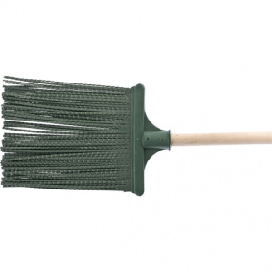 Метла полипропиленовая, 195 х 265  мм, плоская, большая, с черенком 63228 купить