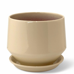 Горшок Глянец диана бежевый d10/h9см  купить