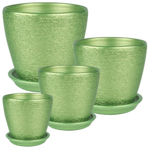 Горшок бутон Кассандра зеленый 0.5л d12 h 10 1 из 4-х купить