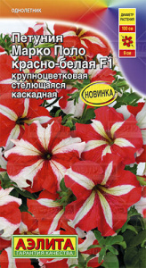 Петуния Марко Поло F1 красно-белая  Farao  купить