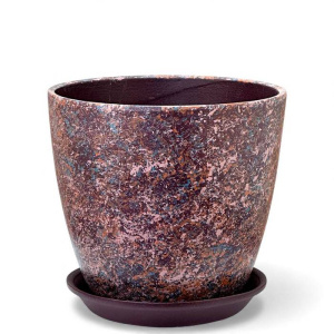 Горшок Роспись бутон яшма лиловый 1.7л 15см купить