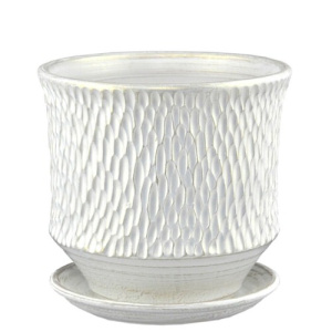 Горшок Астра павлин бел./жемч.19см 3л купить