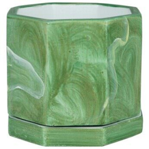 Горшок МК-малахит Восьмигранник 11*11 10см  купить