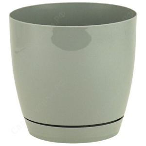 Кашпо Тоскана круг. 1.6л 13см серое купить