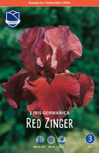 Ирис germanica Red ZInger /1шт купить