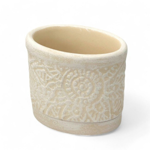 Горшок Пейсли слон.кость 0.3л 11*8/h9см купить