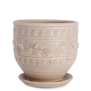 Горшок Птицы бутон бел. 4.5л 22см  купить