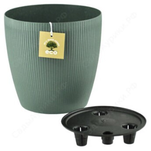 Кашпо ЭКО Магнолия 3л малахит d17 купить