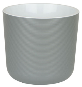 Кашпо Лион 2л серый муссон d14.7 h13 купить