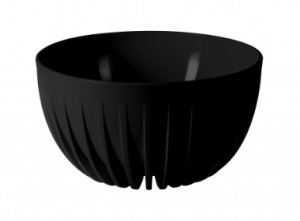 Кашпо миска Сигма 7.9л черный d30 h16 купить