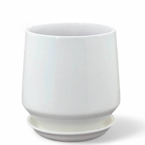 Горшок Глянец виктория белый d10/h11см  купить