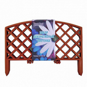 Забор декор. Плетенка 24х320см терракотовый купить