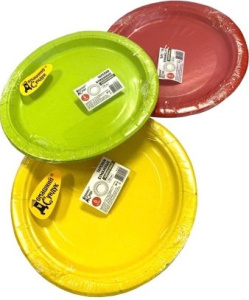 Набор тарелок БУМАЖНЫХ 230мм 6шт "Домашний Сундук" купить