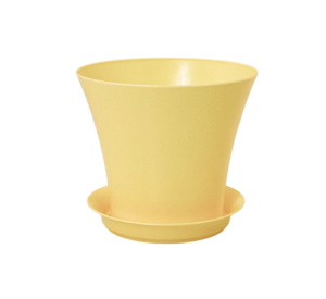 Кашпо Сити 0.6л желтый d11.5 h10 купить