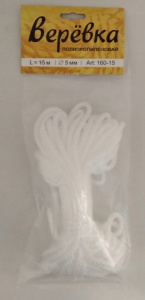 Веревка п/п L=15м D=5мм (160-15)/80 купить