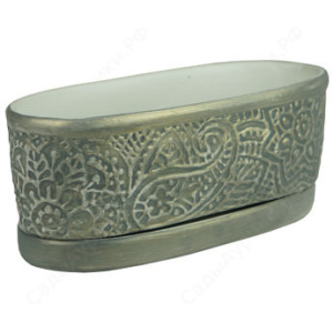 Горшок Пейсли сер. 23см  купить