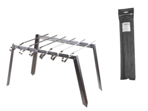Подставка под шампура+6 шампуров в чехле купить