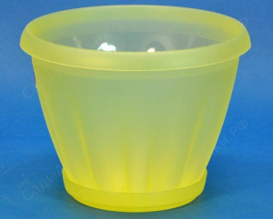 Горшок Знатный  1л с подд. (прозр.- желт)  купить