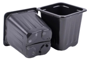 Горшок  0.20л 7*7*7см формованный квадрат купить