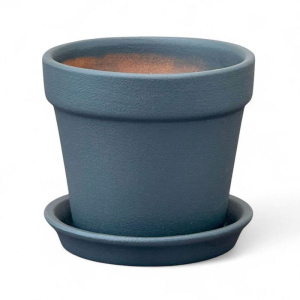 Горшок Глянец конус матовый серый 0.18л 7,5см купить