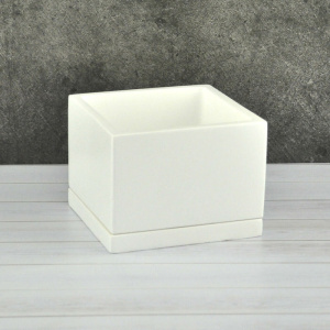 Волна белый низкий 12*12/h9см 0.6л купить