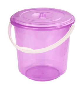 Ведро 10л Хозяюшка с крышкой  м1213 купить