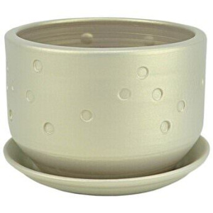 Горшок Марго плошка беж. 17см  купить