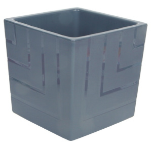 Кашпо Квадро 13л антрацид d25 h25 купить