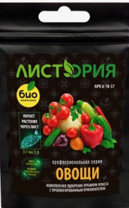 ТМ Листория, Овощи : NPK 6-18-37, 30г купить