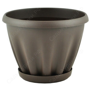 Горшок Знатный  0.45л с подд. (шоколад.) купить