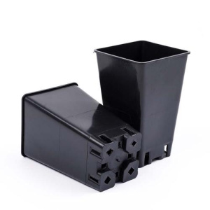 Горшок  0.8л 9*9*14см литьевой квадратный купить