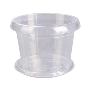 Горшок д/ ОРХИДЕИ 0,8л с поддоном прозр. м5554 купить