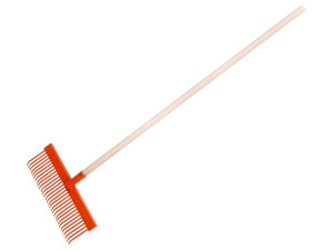 Грабли веерные 30 зуб. с черенком пластинчатые ST6082-30 купить