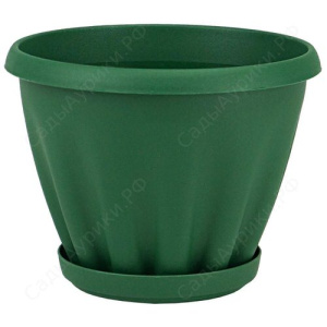 Горшок Знатный 11л с подд. (зеленый) М305ТЗ/12 купить