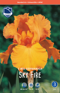Ирис germanica Sky Fire /1шт купить