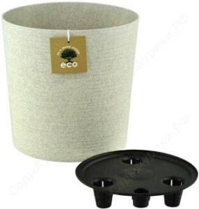 Кашпо Эко Цилиндр 3.3л слоновая кость d17 h16.5 купить