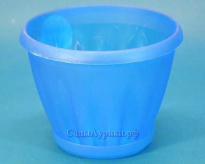 Горшок Знатный  2л с подд. (прозр.- син.) 009 купить