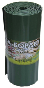 Лента Бордюрная гофрир. 30см*9м зеленая 9м купить