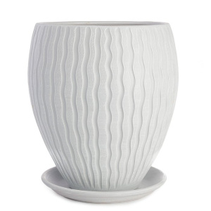 Горшок Мане серый конус 8л 21см купить