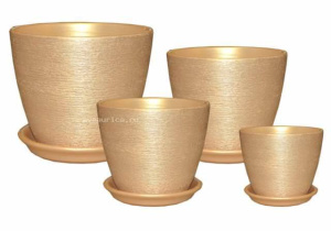 Горшок бутон Кассандра персик комплект из 4-х (74) купить